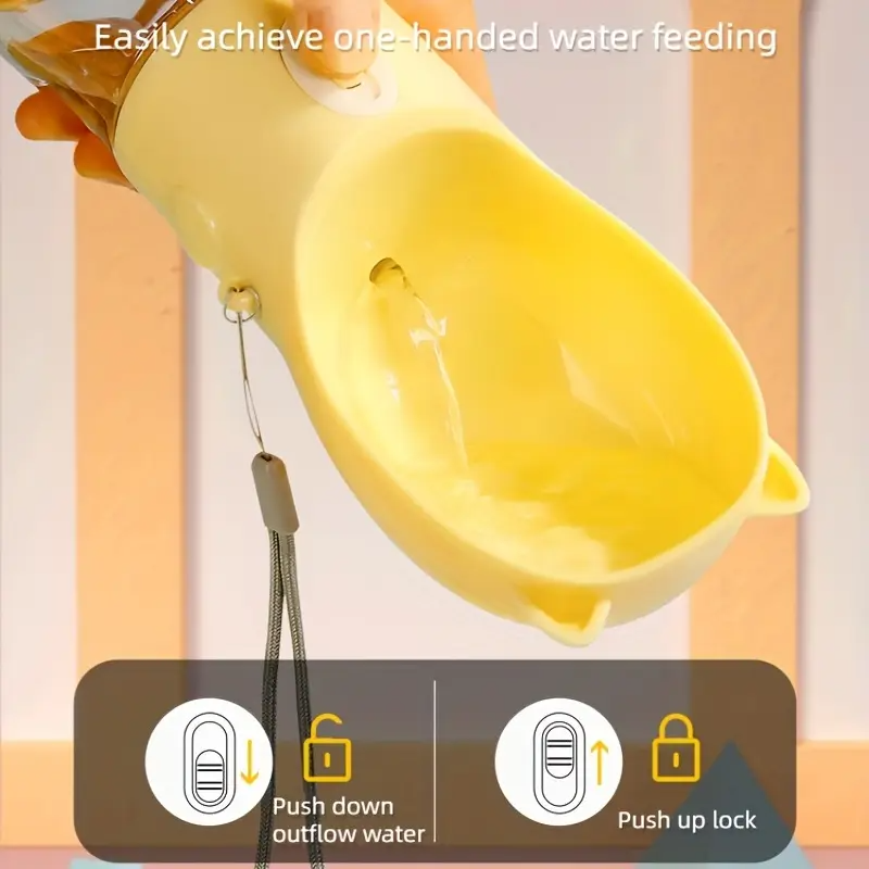 2 in 1 Portable Dog Water Bottle + Food Cup