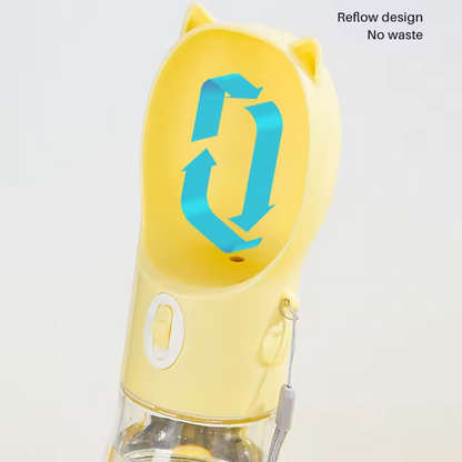 2 in 1 Portable Dog Water Bottle + Food Cup